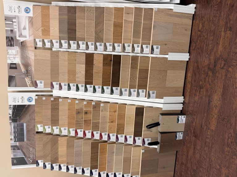Selection of hardwood at Vantage Floorcoverings