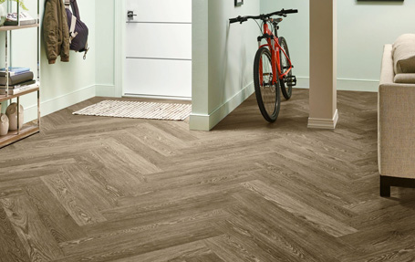 Luxury vinyl installed by Vantage Floorcoverings